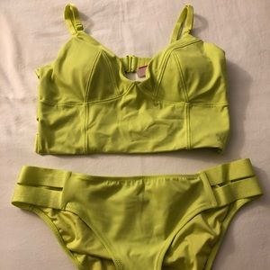 Victoria Secret Lime Green Swimsuit Set